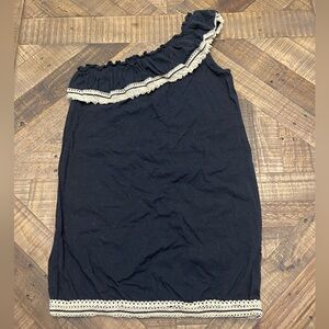 Mud Pie Laurel One Shoulder Cotton Dress